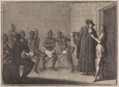 アドフォカートは召使いを悪魔のいる部屋へ連れて行く 作： キャスパー・ルイケン