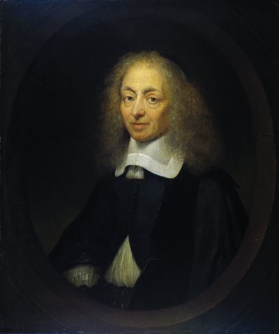 コンスタンティヌス・ホイヘンスの肖像 (1596-1687) 作： Caspar Netscher