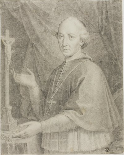聖職者の肖像 作： Caspar Netscher