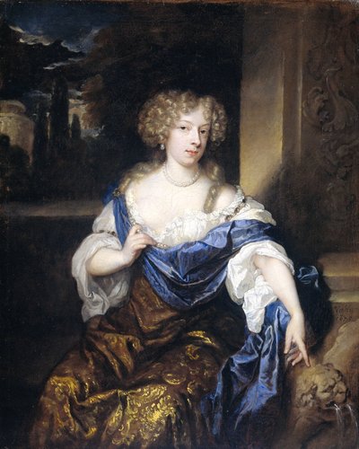 Helena Ctaharina de Witte 91661-95)、Iman mogge の妻、Haamstede の領主の肖像 作： Caspar Netscher