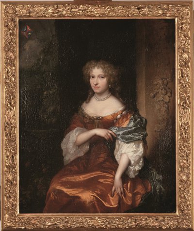 ヨハンナ・ハルフト（1649-1698）の肖像 作： Caspar Netscher
