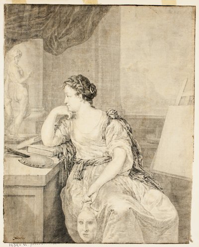 プーラン夫人の肖像 作： Caspar Netscher
