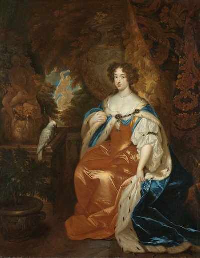 ウィリアム3世の妻メアリースチュアートの肖像c 1683年 作： Caspar Netscher