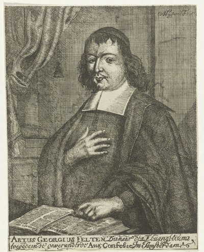 Artus Georg Veltenの肖像 作： Caspar van Huysum