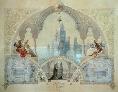 海辺の城 作： Casper Johann Nepomuk Scheuren