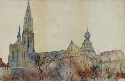 アントワープ大聖堂、1899 年。 作： Cass Gilbert