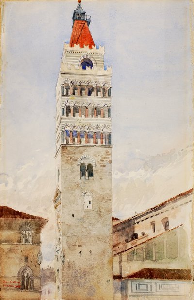 カテドラルの塔、ピストイア、イタリア 作： Cass Gilbert