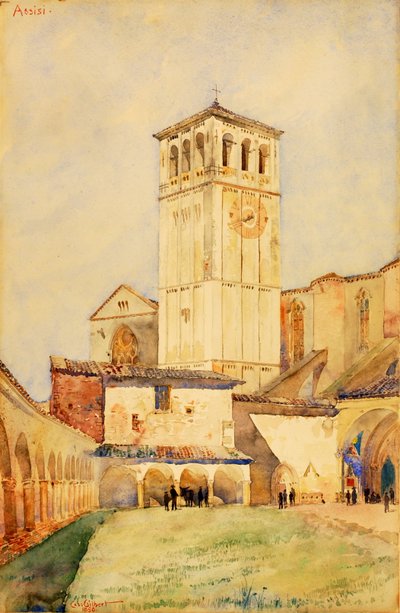 聖フランシス教会、アッシジ、1898 年。 作： Cass Gilbert
