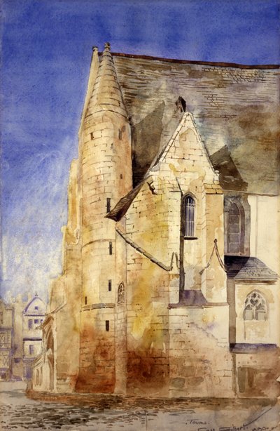 古い教会、トゥール、フランス、1880年。 作： Cass Gilbert