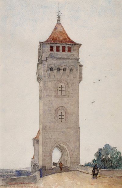 ヴァラントル橋、カオール、1926 年。 作： Cass Gilbert