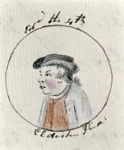 エドワード4世、1790年頃（ペンとインク、紙のトイレ） 作： Cassandra Austen