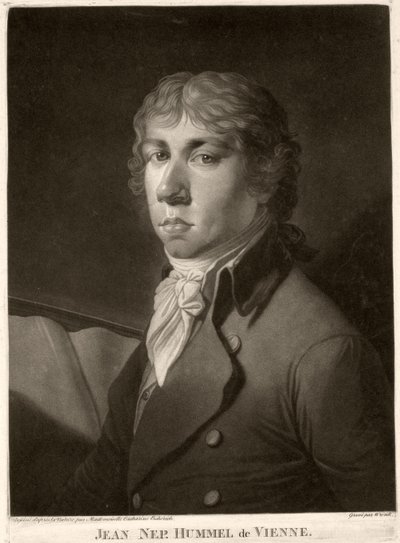 ヨハンネポムクフンメル（1778〜1837年）、Wrenckによって彫刻 作： Catharina Escherich