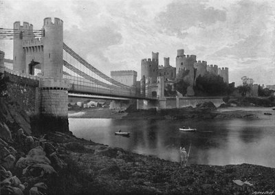 コンウェイ城と橋、c1896 作： Catherall and Pritchard
