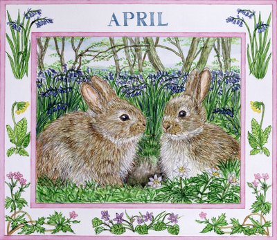 4月（紙にトイレ） 作： Catherine Bradbury