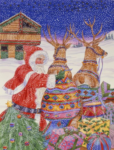 父のクリスマスのそりの読み込み（紙にトイレ） 作： Catherine Bradbury