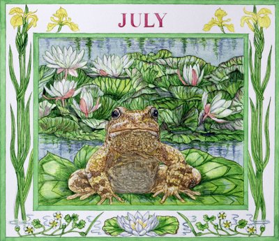 7月（紙にトイレ） 作： Catherine Bradbury