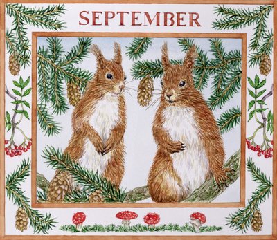 9月（紙にトイレ） 作： Catherine Bradbury
