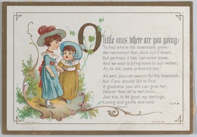 バレンタイン, 1877., 1877. 作： Catherine Greenaway