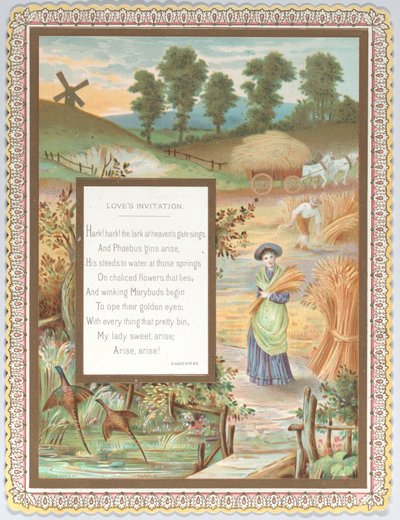 カリフォルニア州バレンタイン 1875年。 作： Catherine Greenaway