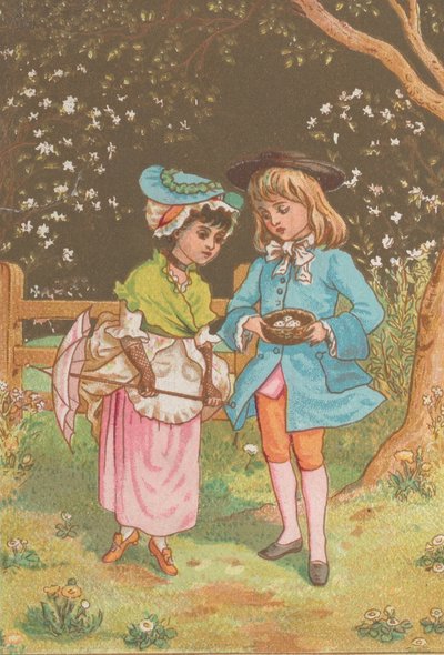 カリフォルニア州バレンタイン 1880年。 作： Catherine Greenaway