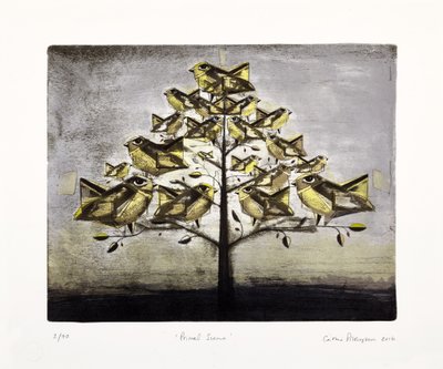 プライマル・シーン, 2016（モクリト・リトグラフ、手彩色） 作： Cathie Pilkington