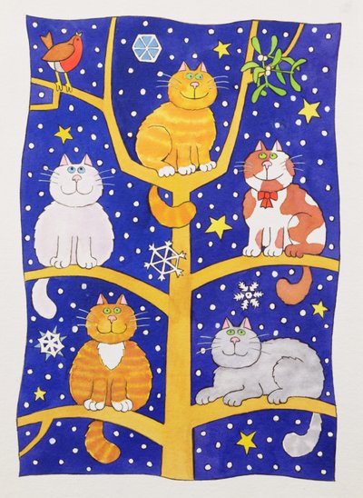 5匹のクリスマス猫 作： Cathy Baxter