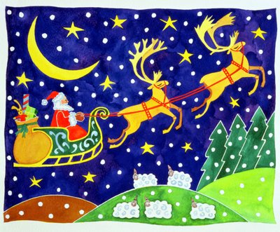 星と降雪 作： Cathy Baxter