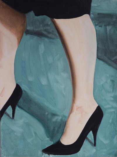 Misfit Legs 1, 2013（紙に油彩） 作： キャシー・ロマックス
