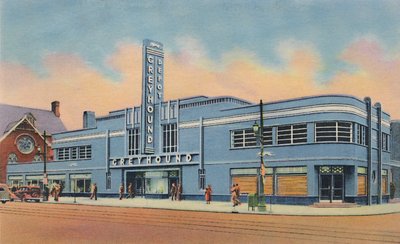 グレイハウンドバスターミナル、1942 作： Caufield and Shook