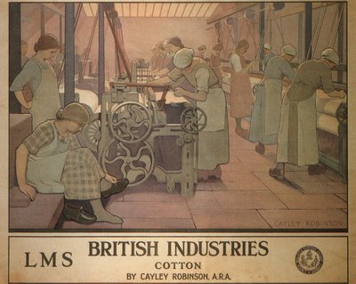 英国産業 - 綿、1924 作： Cayley Robinson