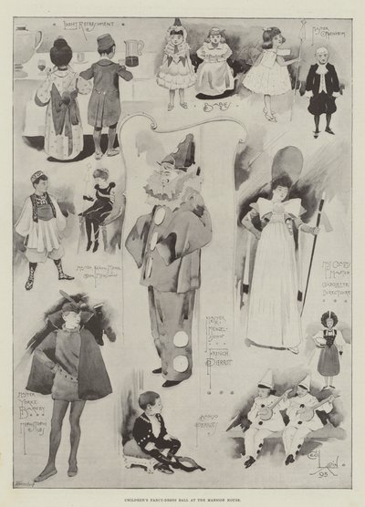 マンションハウスでの子供たちのファンシードレスボール 作： Cecil Charles Windsor Aldin