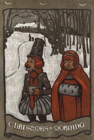 クリスマスの朝 作： Cecil Charles Windsor Aldin