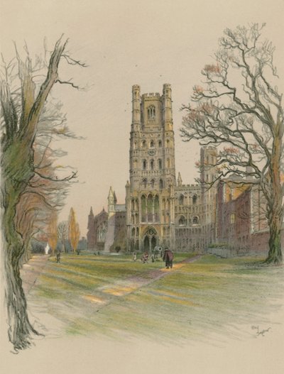 エリー大聖堂 作： Cecil Charles Windsor Aldin
