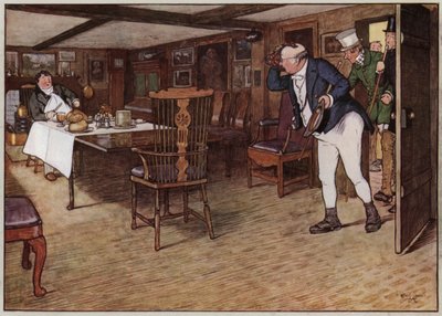 セシル・アルディンによる『ピックウィック・ペーパーズ』のイラスト（カラーリトグラフ 作： Cecil Charles Windsor Aldin
