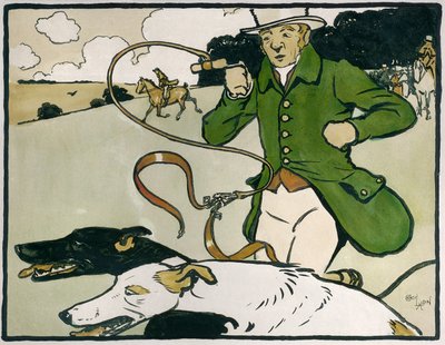 オールドイングリッシュのスポーツとゲーム。コーシング 作： Cecil Charles Windsor Aldin