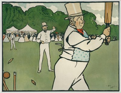 オールドイングリッシュのスポーツとゲーム。クリケット 作： Cecil Charles Windsor Aldin