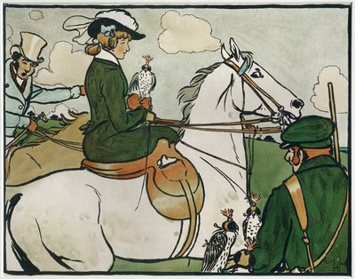 オールドイングリッシュのスポーツとゲーム。ホーキング 作： Cecil Charles Windsor Aldin