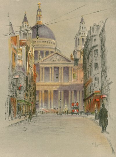 セントポール大聖堂 作： Cecil Charles Windsor Aldin