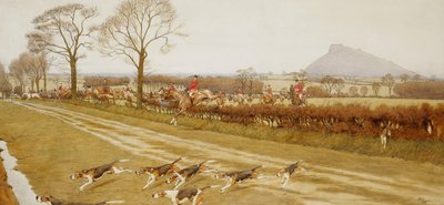 チェシャー-タッテンホールから離れて、1912 作： Cecil Charles Windsor Aldin