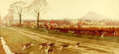 チェシャー-1912年、タッテンホールから離れた場所（ペン、インク、トイレ）（詳細は85437を参照） 作： Cecil Charles Windsor Aldin