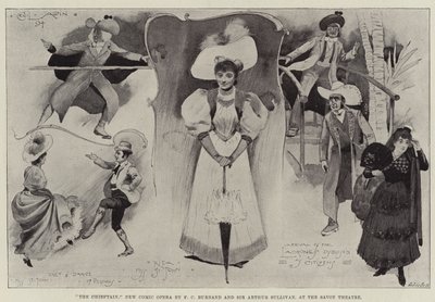 FCバーナードとアーサーサリバン卿によるサボイシアターのチーフテン、新しいコミックオペラ 作： Cecil Charles Windsor Aldin