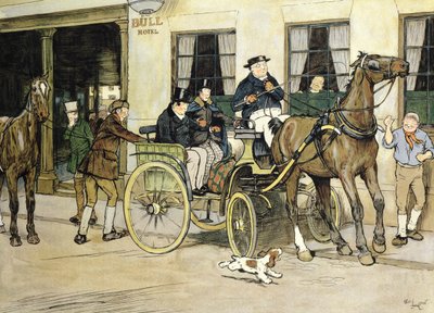 ピックウィック家はロチェスターのブルホテルから始まる 作： Cecil Charles Windsor Aldin