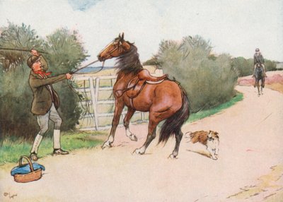 それから少年は降りて、彼にハードスラッシングを与えました 作： Cecil Charles Windsor Aldin