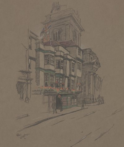 無題（手彩色リト） 作： Cecil Charles Windsor Aldin