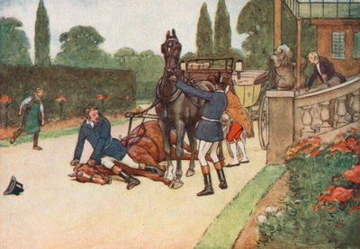 ヨークはすぐに彼女の頭にフラットを置き、彼女の苦労を防ぎました 作： Cecil Charles Windsor Aldin