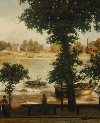 チェインウォークでの夏の夜、1870-71 作： Cecil Gordon Lawson
