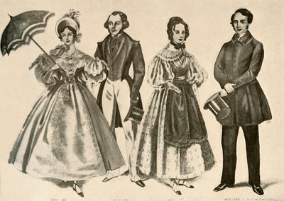 1824-1835、1907、1937年の服。 作： Cecil W. Trout