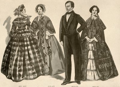 1850-1856、1907、1937年の服。 作： Cecil W. Trout