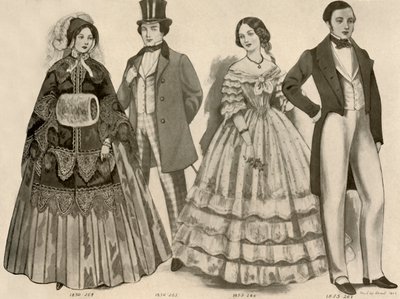 1850-1856、1907、1937年の服。 作： Cecil W. Trout