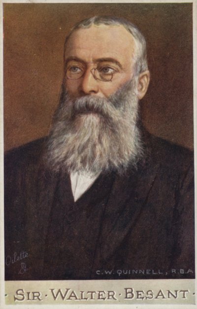ウォルターベサント卿（1836-1901）、イギリスの小説家、歴史家 作： Cecil Watson Quinnell